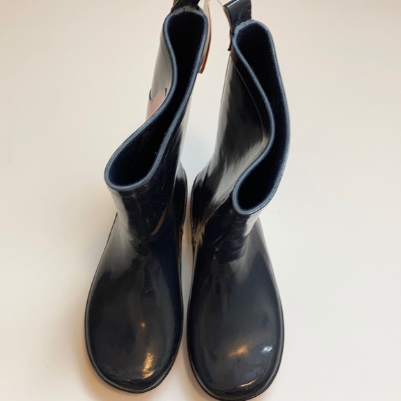 🌸NWT Gymboree T-Rex Dinosaur Rain Boots with Red Soles - Picture 2 of 10